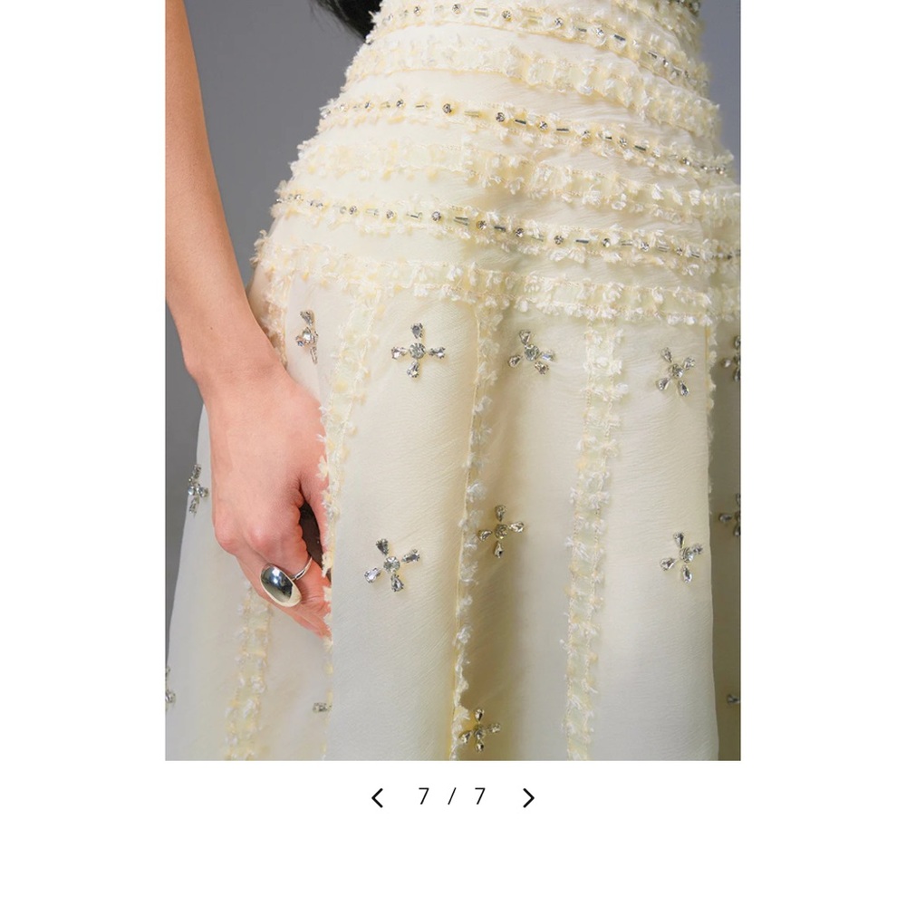 Cult Mia Yellow Strapless Stone Dress - Picture 3 of 7